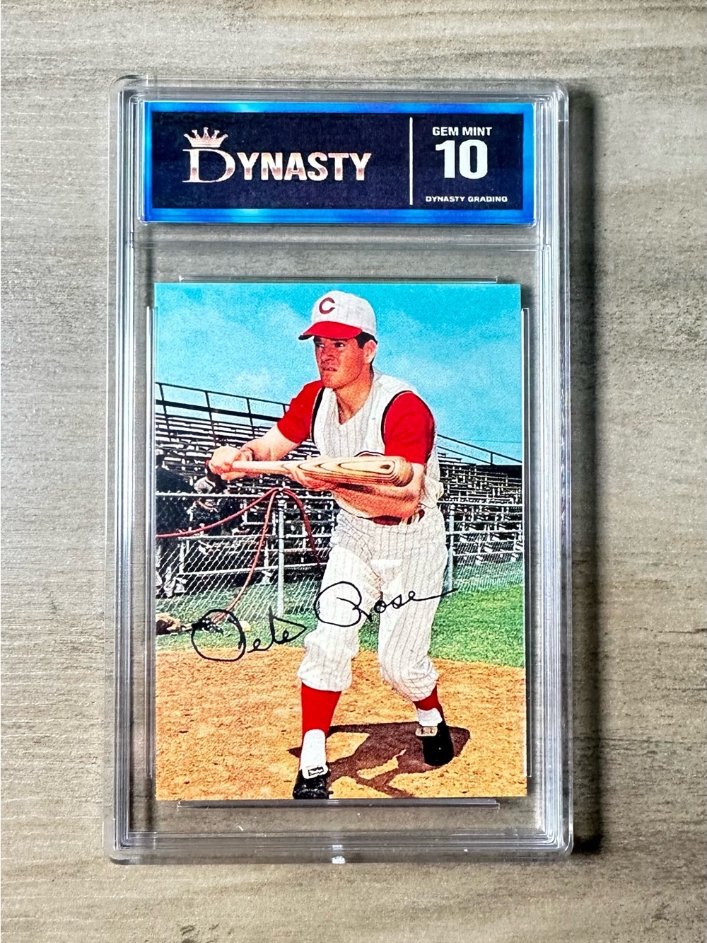 Pete Rose Rookie 1964 Kahn’s Weiners Gem Mint 10 Novelty Baseball Card.